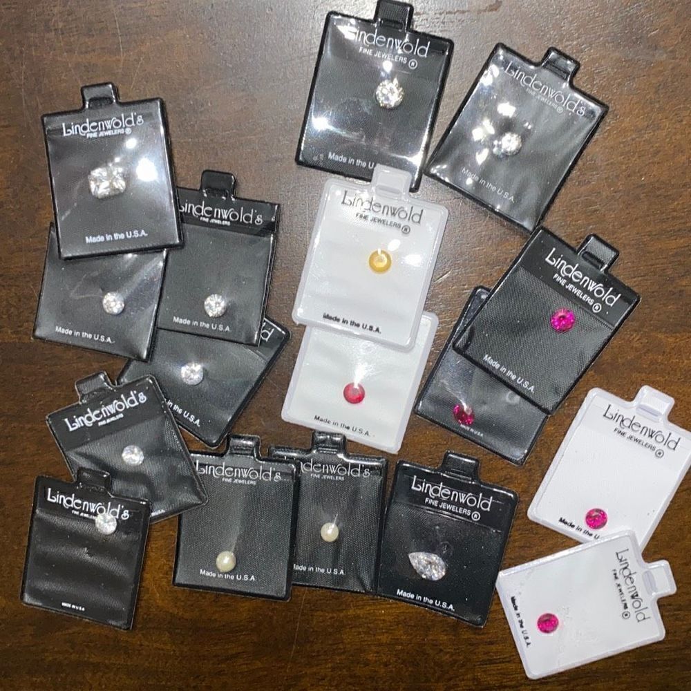 Lindenwold’s lot fine jewelry stones cubic zirconia pearl ruby 17 new